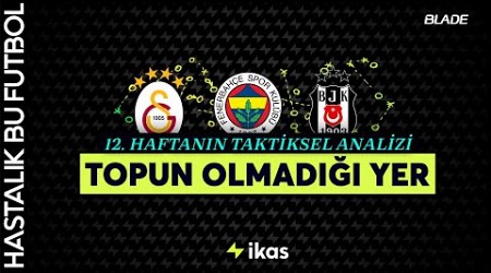 TOPUN OLMADIĞI YER | Galatasaray, Fenerbahçe, Beşiktaş 12. Hafta Taktiksel Analiz