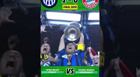 INTER MILAN VS BAYERN MUNICH CHAMPIONS LEAGUE FINAL 2010 #football #championsleaguefinal