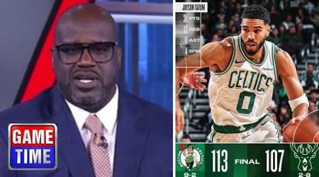 NBA Gametime reacts to Boston Celtics beat Milwaukee Bucks 113-107; Tatum: 31 Pts, Giannis: 43 Pts