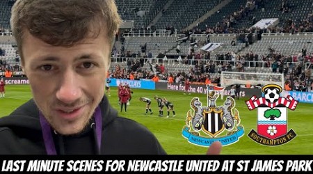 Newcastle United 1–1 Southampton BEHIND THE SCENES VLOG (LAST MINUTE EQUALISER) !!!!