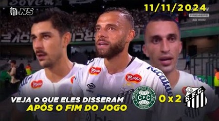 Veja o que disseram os jogadores do Peixe após o Santos voltar à série A!! 11/11/2024