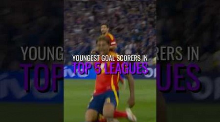 Youngest Goal Scorers in the Top 5 Leagues 