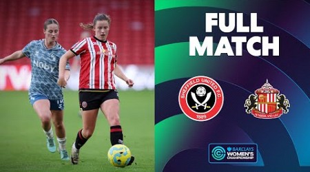 Full Match: Sheffield United v Sunderland | Barclays Women&#39;s Championship