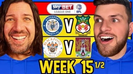 LEAGUE 1 WEEK 15.5 PREDICTIONS