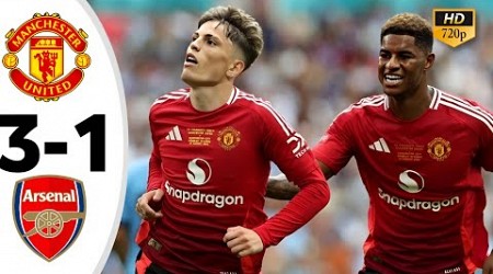 Manchester united vs Arsenal 3-1 - Semua Gol dan Cuplikan - 2024 