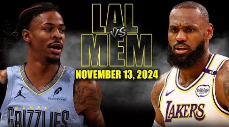 Los Angeles Lakers vs Memphis Grizzlies Full Game Highlights - November 13, 2024 |2024-25 NBA Season