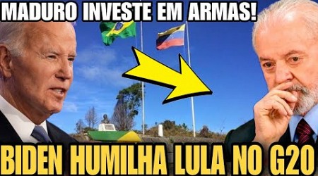 LULA É HUMILHADO NO G20 E MADURO EXIBE ARSENAL DE 5 BILHÕES AO MUNDO VENEZUELA VAI ENCARAR O BRASIL