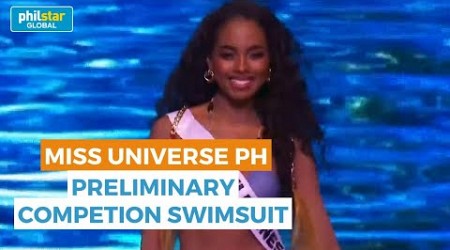 Miss Universe Chelsea Manalo graces Miss Universe stage during swimsuit preliminary competition