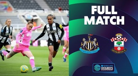 Full Match: Newcastle United v Southampton | Barclays Women&#39;s Championship 24/24