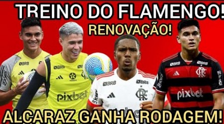 TREINO FLAMENGO! RENOVAÇÃO COM EVERTON ARAÚJO! ALCARAZ GANHANDO RODAGEM! BRUNO HENRIQUE VAI JOGAR?