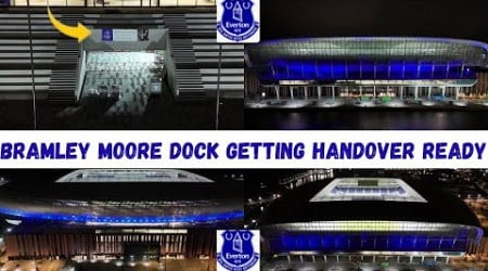 Latest footage from Everton Stadium Bramley Moore Dock