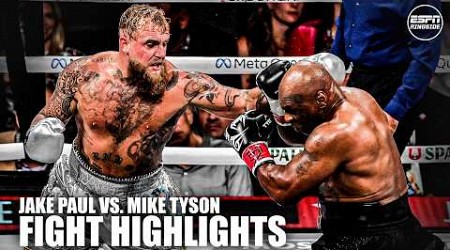 Jake Paul vs. Mike Tyson FIGHT HIGHLIGHTS 