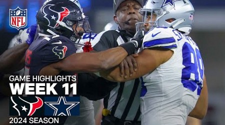 Houston Texans vs. Dallas Cowboys Game Highlights | NFL 2024 Season Week 11