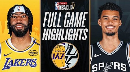 LAKERS at SPURS | EMIRATES NBA CUP 