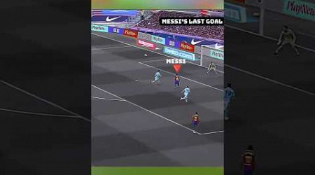 Messi&#39;s first and last goal for Barcelona 