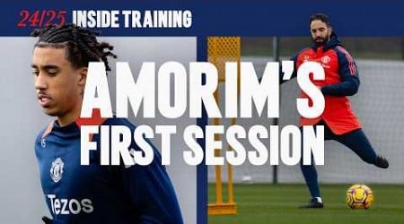 Inside Ruben Amorim&#39;s First Training Session! 