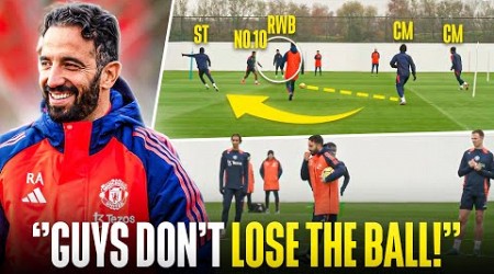 Inside Amorim’s First Man Utd Training Session: 3-4-3 System, Drills &amp; More