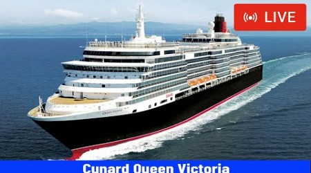 SHIPS TV - Cunarrd Queen Victoria Cruise Ship Departing Port of Southampton (LIVE)