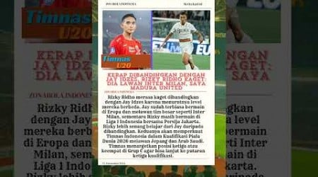 Kerap Dibandingkan dengan Jay Idzes, Rizky Ridho Kaget: Dia Lawan Inter Milan, Saya Madura United