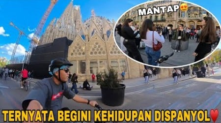 SUNMORI KELILING KOTA BARCELONA || CEWEK DISPANYOL CANTIK CANTIK‼️