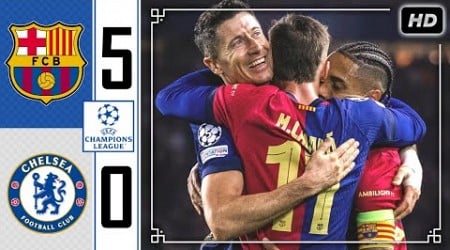 Barcelona vs Chelsea 5-0 • Champions League Highlights &amp; All Goals 2024 • Hasil Bola Tadi Malam