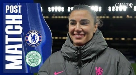 BOMPASTOR &amp; MUSOVIC react to UWCL QF confirmation! | Chelsea Women 3-0 Celtic Women | UWCL 24/25