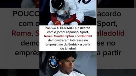 VAI SAIR?Segundo Jornal Sport Roma, Southampton e Valladolid tem interesse no empréstimo do Endrick!