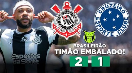 CORINTHIANS VENCE O CRUZEIRO E SONHA COM VAGA NA LIBERTADORES! CORINTHIANS 2 x 1 CRUZEIRO