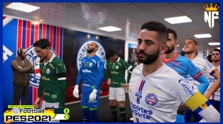 BAHIA X PALMEIRAS | Brasileirão Série A 2024 ⚽ Gameplay Simulação PES 2021