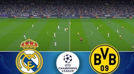 Real Madrid vs Borussia Dortmund | UEFA Champions League 2024 | Watch Along &amp; eFootball Match