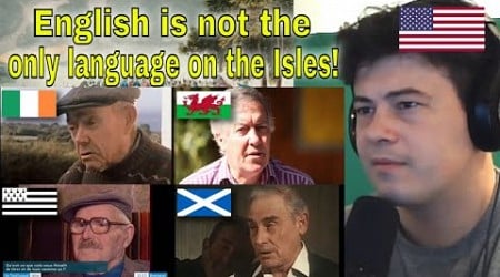 American Reacts Celtic languages without accent (languages comparison)