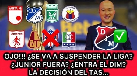 OJO!!! BERMÚDEZ LO ACLARA TODO, ¿JUNIOR ELIMINADO ? ¿ENTRA EL DIM? ¿SE SUSPENDE LA LIGA?