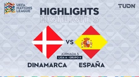 HIGHLIGHTS - Dinamarca vs España | UEFA Nations League 2024 | TUDN