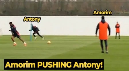 Ruben Amorim teaching Antony to play as wing-back in first training at Man United | Man Utd News