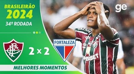 FLUMINENSE 2 X 2 FORTALEZA | MELHORES MOMENTOS | 34ª RODADA BRASILEIRÃO 2024 | ge.globo