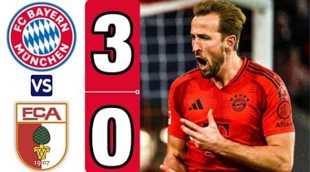 Harry Kane&#39;s Hat-Trick Heroics! Bayern München vs Augsburg (3-0) | Highlights | Bundesliga 2024/25