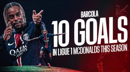 TOUS LES BUTS DE BRADLEY BARCOLA cette saison en @Ligue1 ! ⚽️