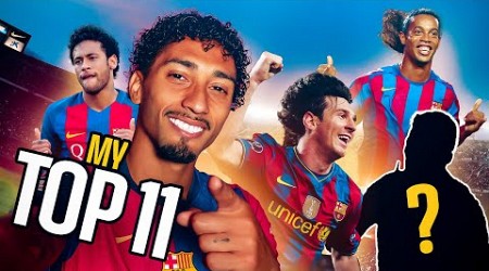 RAPHINHA | MY TOP 11 (ALL-TIME BARÇA LEGENDS) | FC Barcelona 