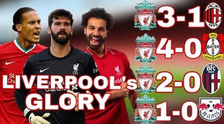 LIVERPOOL&#39;S ROAD TO GLORY: 4 UCL CLASSICS| Mo SALAH|