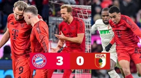 Bayern München gegen Augsburg 3-0 Highlights Tore &amp; Harry Kane Hattrick vs. Augsburg &amp; Bundesliga