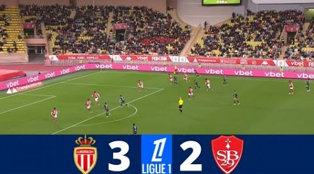 Monaco vs Brest 3-2 | Ligue 1 24/25 | Match Highlights