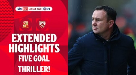 FIVE GOAL THRILLER! | Morecambe v Swindon Town extended highlights