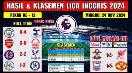 Hasil Liga Inggris Tadi Malam ~ MAN CITY vs TOTTENHAM ~ ARSENAL vs NOTTINGHAM ~ EPL 2024 Pekan Ke 12