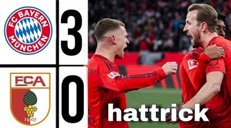 Harry kane hat-trick | Bayern Munich-Augsburg (3-0) Highlights Bundesliga Bayern dominates Augsburg