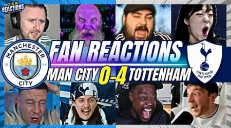 SPURS &amp; CITY FANS REACTION TO MAN CITY 0-4 TOTTENHAM | 24/25 PREMIER LEAGUE