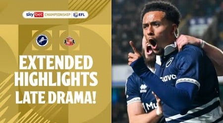 LATE DEN DRAMA! | Millwall v Sunderland extended highlights