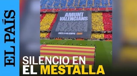 DANA VALENCIA | Minuto de silencio en homenaje a las víctimas en el partido Valencia CF- Betis