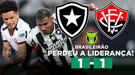 BOTAFOGO EMPATA COM O VITÓRIA E PERDE A LIDERANÇA PARA O PALMEIRAS! BOTAFOGO 1 x 1 VITÓRIA