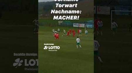 Vorname: Torwart, Nachname: MACHER! #vereinsticket #fussball #Macher #Torwart #viral