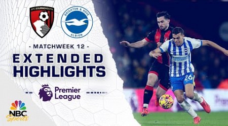 Bournemouth v. Brighton | PREMIER LEAGUE HIGHLIGHTS | 11/23/2024 | NBC Sports